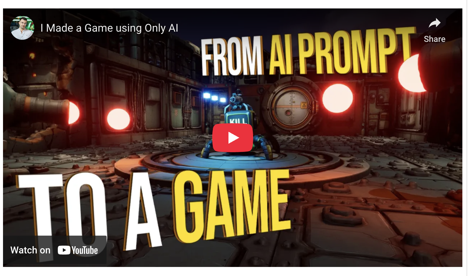 I Made a Game using Only AI
